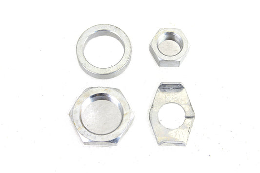 HARLEY Cadmium Rear Axle Nut and Lock Kit Fits 1936-1940 EL,   1941-1972 FL,   1971-1972 FX,   1937-