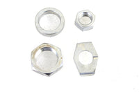 HARLEY Cadmium Rear Axle Nut and Lock Kit Fits 1936-1940 EL,   1941-1972 FL,   1971-1972 FX,   1937-