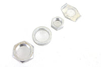 HARLEY Cadmium Rear Axle Nut and Lock Kit Fits 1936-1940 EL,   1941-1972 FL,   1971-1972 FX,   1937-
