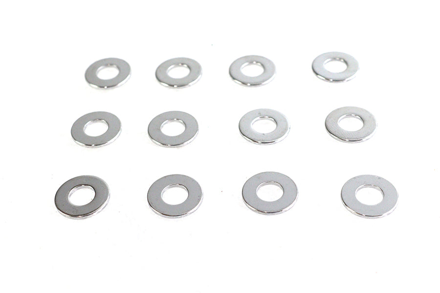 HARLEY Chrome Flat Washer 1/4 inch Inner Diameter Fits 0-  All, models