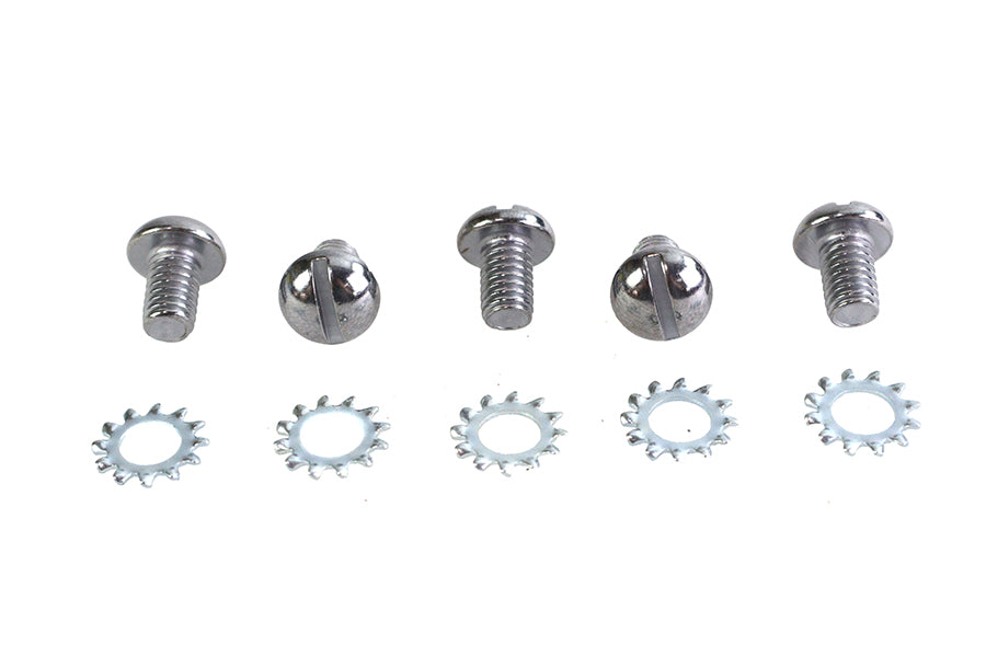 HARLEY Chrome Wheel Hub Star Cover Screws Fits 1936-1940 EL, front or rear 1941-1966 FL, front or re