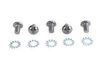 HARLEY Chrome Wheel Hub Star Cover Screws Fits 1936-1940 EL, front or rear 1941-1966 FL, front or re