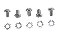 HARLEY Chrome Wheel Hub Star Cover Screws Fits 1936-1940 EL, front or rear 1941-1966 FL, front or re