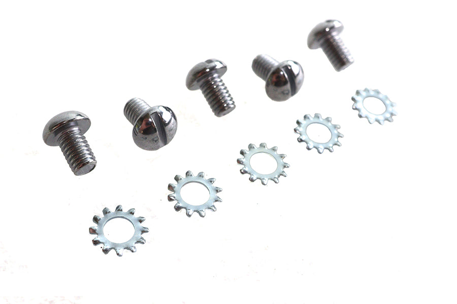 HARLEY Chrome Wheel Hub Star Cover Screws Fits 1936-1940 EL, front or rear 1941-1966 FL, front or re