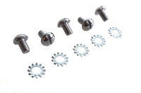 HARLEY Chrome Wheel Hub Star Cover Screws Fits 1936-1940 EL, front or rear 1941-1966 FL, front or re