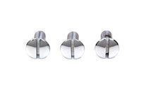 HARLEY Chrome Left Side Oval Head Screws Fits 1936-1940 EL,   1941-1951 FL,   1938-1948 UL,
