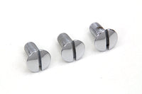 HARLEY Chrome Left Side Oval Head Screws Fits 1936-1940 EL,   1941-1951 FL,   1938-1948 UL,
