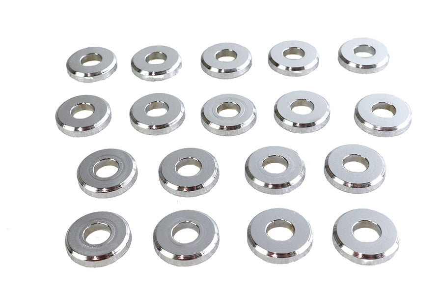 HARLEY Chrome Aluminum Head Washers Fits 1929-1952 WL,   1929-1973 G,   1937-1947 UL,