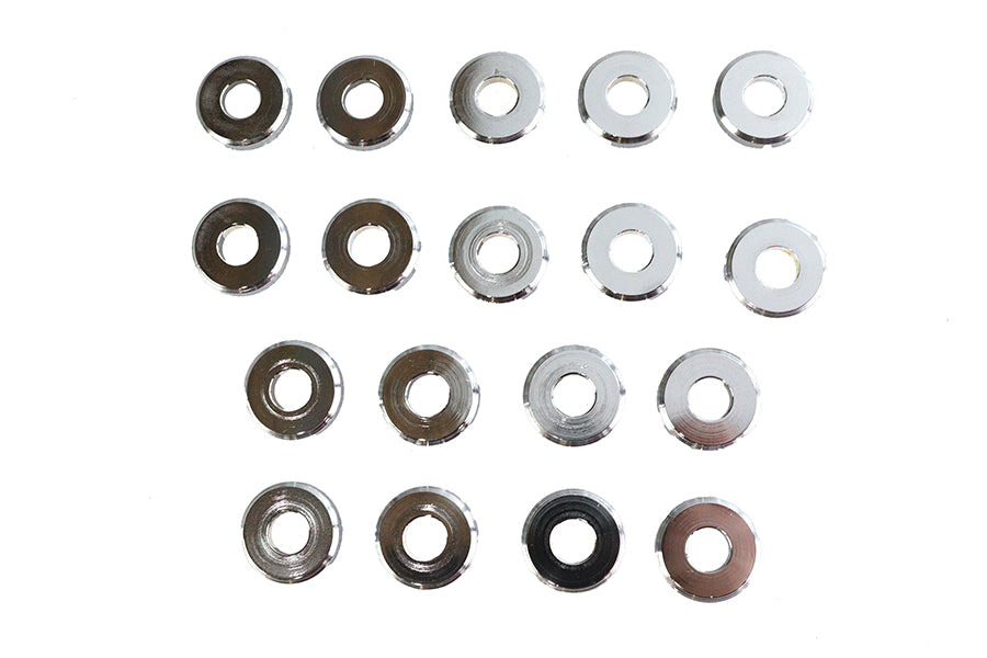 HARLEY Chrome Aluminum Head Washers Fits 1929-1952 WL,   1929-1973 G,   1937-1947 UL,