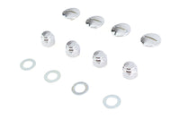 HARLEY Chrome Rocker Shaft End Cap Nut Slot Type Fits 1966-1970 FL,   1957-1970 XL,