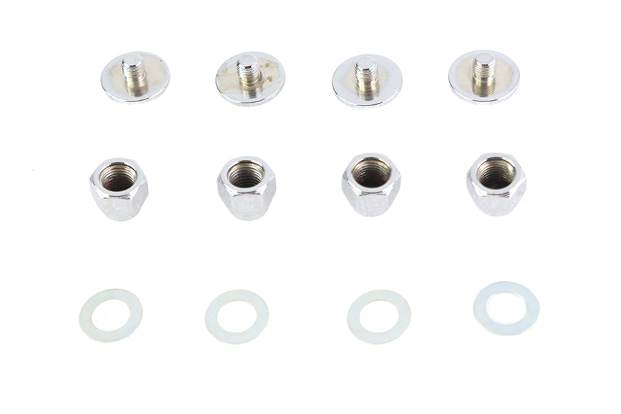 HARLEY Chrome Rocker Shaft End Cap Nut Slot Type Fits 1966-1970 FL,   1957-1970 XL,
