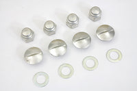 HARLEY Cadmium Rocker Shaft End Cap Nut Slot Type Fits 1966-1970 FL,   1957-1970 XL,