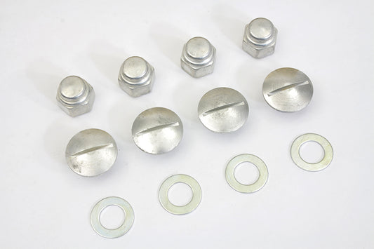 HARLEY Cadmium Rocker Shaft End Cap Nut Slot Type Fits 1966-1970 FL,   1957-1970 XL,