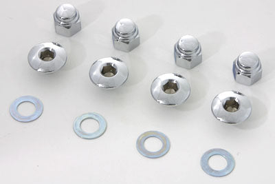 HARLEY Rocker Shaft End Nut Stock Allen Type Chrome Fits 1971-1984 FL,   1971-1984 FX,   1982-1983 F