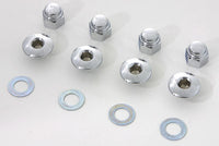 HARLEY Rocker Shaft End Nut Stock Allen Type Chrome Fits 1971-1984 FL,   1971-1984 FX,   1982-1983 F