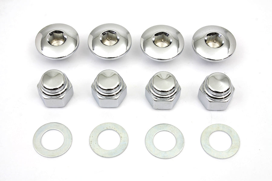 HARLEY Rocker Shaft End Nut Stock Allen Type Chrome Fits 1971-1984 FL,   1971-1984 FX,   1982-1983 F