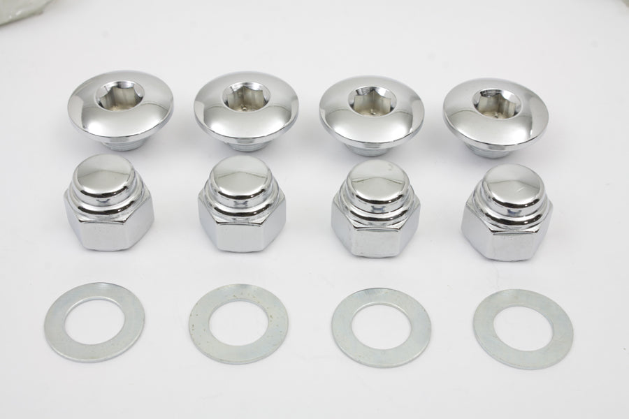 HARLEY Rocker Shaft End Nut Stock Allen Type Chrome Fits 1971-1984 FL,   1971-1984 FX,   1982-1983 F