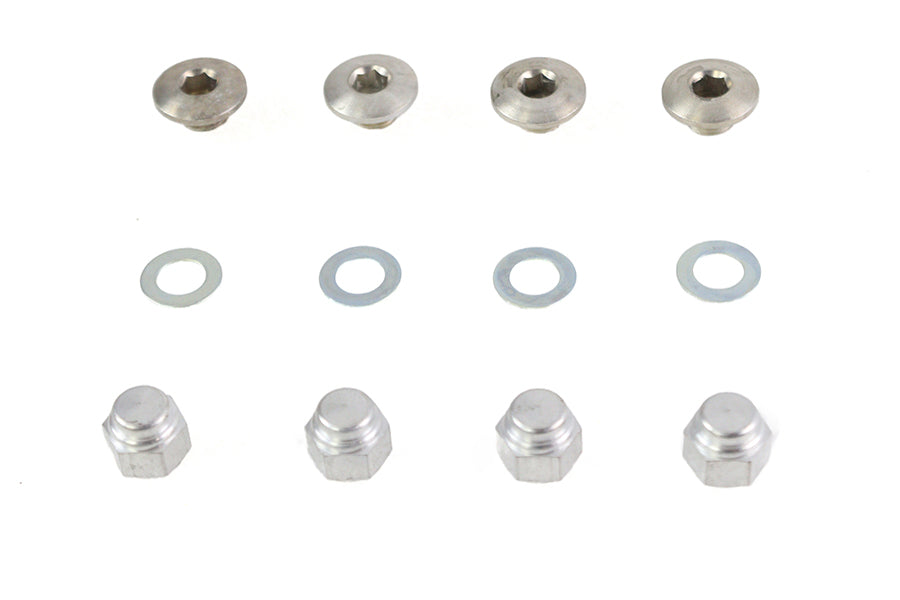 HARLEY Rocker Shaft End Plug and Cap Nut Cadmium Fits 1971-1984 FL,   1971-1984 FX,   1979-1983 FLT,