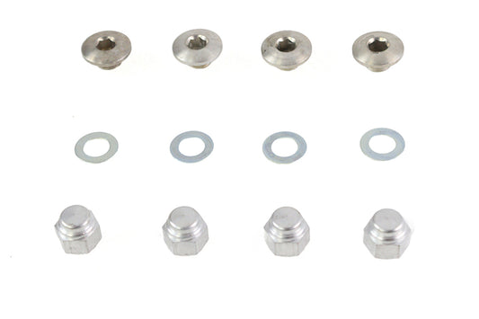 HARLEY Rocker Shaft End Plug and Cap Nut Cadmium Fits 1971-1984 FL,   1971-1984 FX,   1979-1983 FLT,