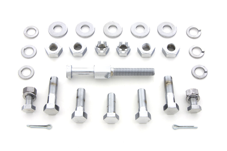 HARLEY Chrome Transmission Mount Kit Fits 1936-1940 EL,   1937-1948 UL,   1941-1964 FL,