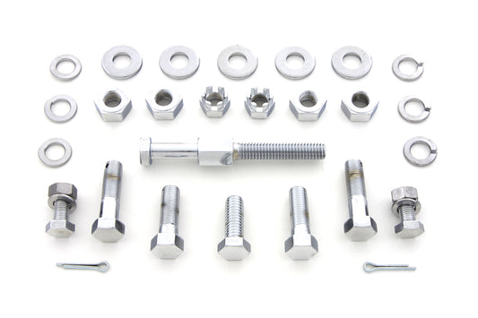 HARLEY Chrome Transmission Mount Kit Fits 1936-1940 EL,   1937-1948 UL,   1941-1964 FL,