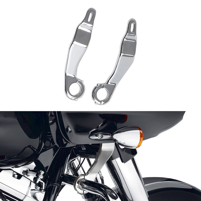 Custom Chrome HARLEY CHROME FAIRING SUPPORT BRACKET MOUNTING FOR 15UP ROAD GLIDE