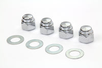 HARLEY Rocker Shaft Chrome End Cap Type Nut with Washers Fits 1966-1984 FL,   1971-1984 FX,   1979-1