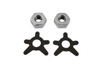HARLEY Brake Shaft Nut and Lock Kit Chrome Fits 1938-1948 UL,   1936-1940 EL,   1941-1957 FL,