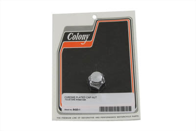 HARLEY Chrome Cap Nut 9/16 inch-12 Coarse Thread Fits 0-  All, Models