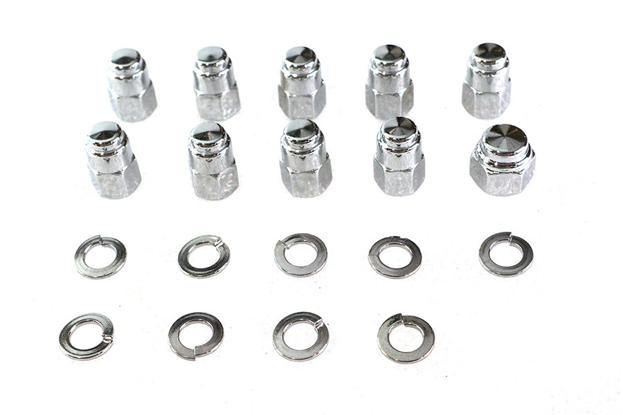 HARLEY Chrome Transmission Side Cover Kit Fits 1936-1940 EL,   1937-1948 UL,   1941-1984 FL,   1971-