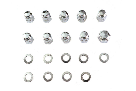 HARLEY Chrome Transmission Side Cover Kit Fits 1936-1940 EL,   1937-1948 UL,   1941-1984 FL,   1971-