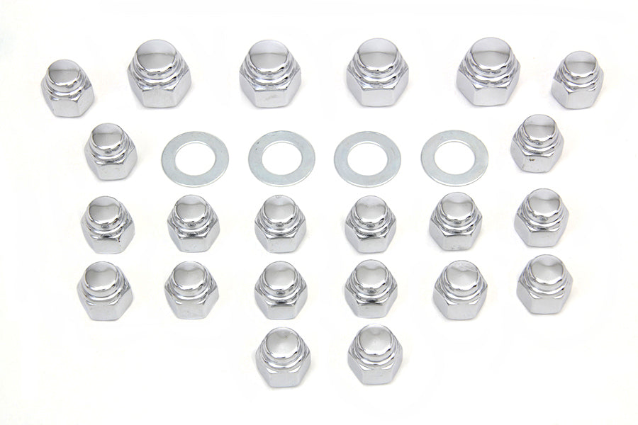 HARLEY Rocker Box Nut Kit Cap Style Fits 1966-1984 FL,   1971-1984 FX,   1982-1983 FXR,   1979-1983