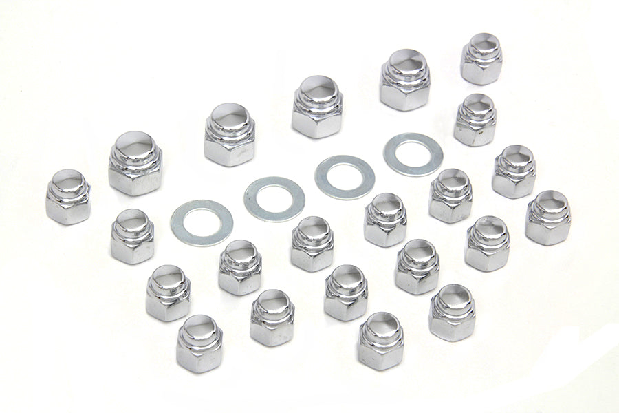HARLEY Rocker Box Nut Kit Cap Style Fits 1966-1984 FL,   1971-1984 FX,   1982-1983 FXR,   1979-1983