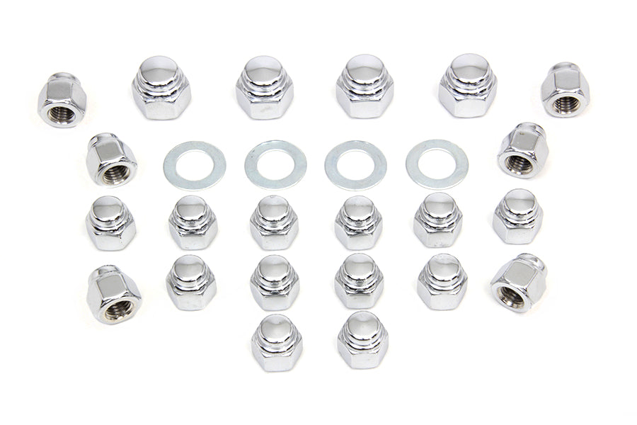 HARLEY Rocker Box Nut Kit Cap Style Fits 1966-1984 FL,   1971-1984 FX,   1982-1983 FXR,   1979-1983