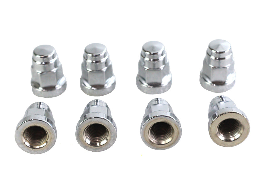 HARLEY Cylinder Base Hex Cap Nut Chrome Milled Fits 1978-1984 FL,   1978-1984 FX,   1979-1983 FL,