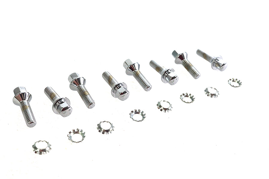 HARLEY Chrome Tappet Block Hex Screw Fits 1936-1940 EL,   1941-1975 FL,   1971-1975 FX,