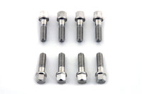 HARLEY Nickel Plated Tappet Block Screw Set Fits 1948-1984 FL,