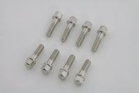 HARLEY Nickel Plated Tappet Block Screw Set Fits 1948-1984 FL,