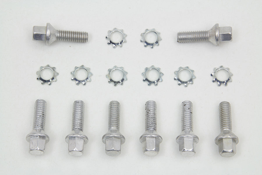 HARLEY Cadmium Tappet Block Screw Set Fits 1936-1940 EL,   1941-1975 FL,   1971-1975 FX,