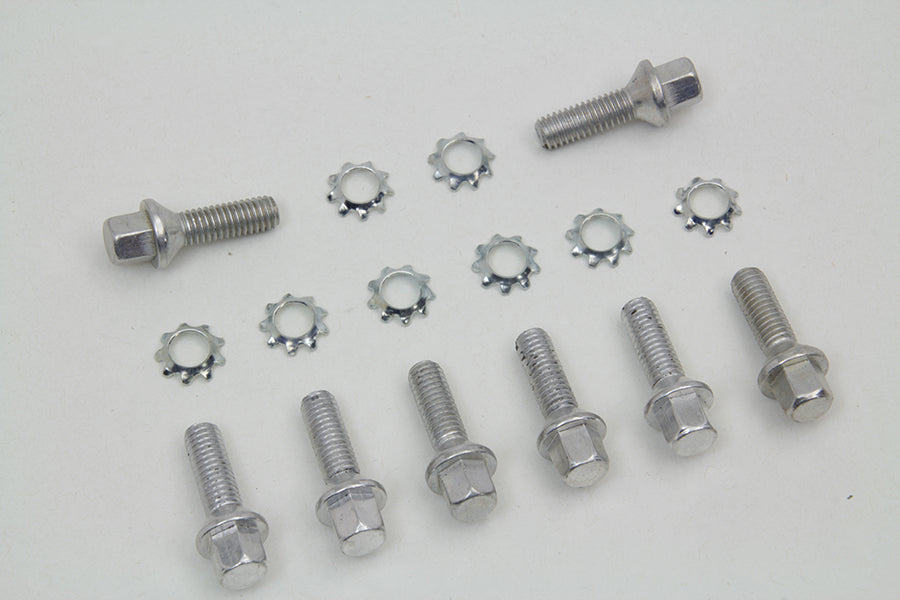 HARLEY Cadmium Tappet Block Screw Set Fits 1936-1940 EL,   1941-1975 FL,   1971-1975 FX,