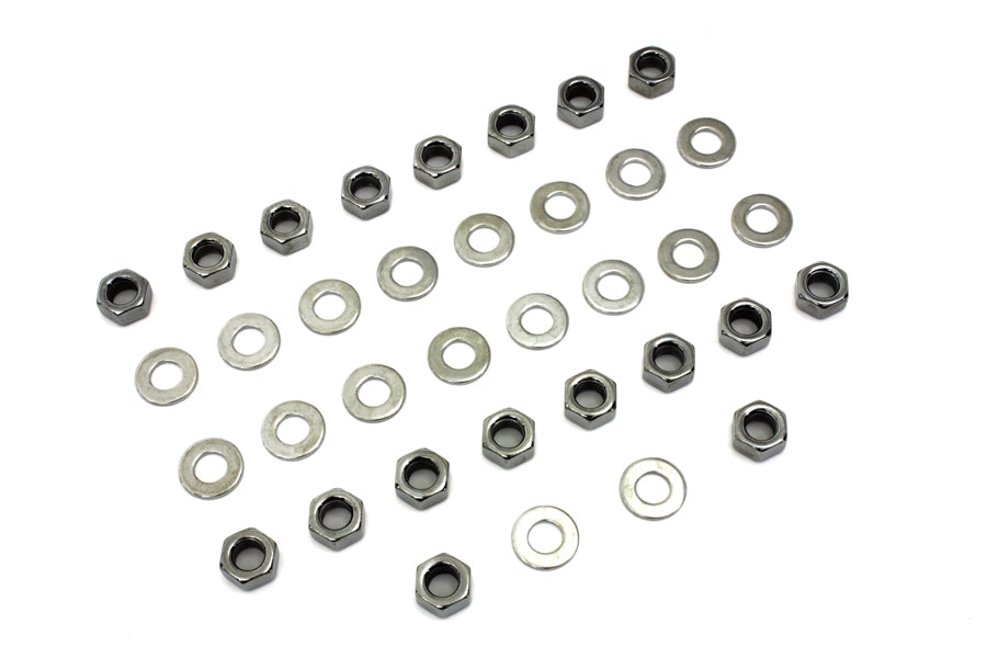 HARLEY Chrome Rocker Box Hex Nuts Fits 1966-1984 FL,   1971-1984 FX,   1982-1983 FXR,   1979-1983 FL