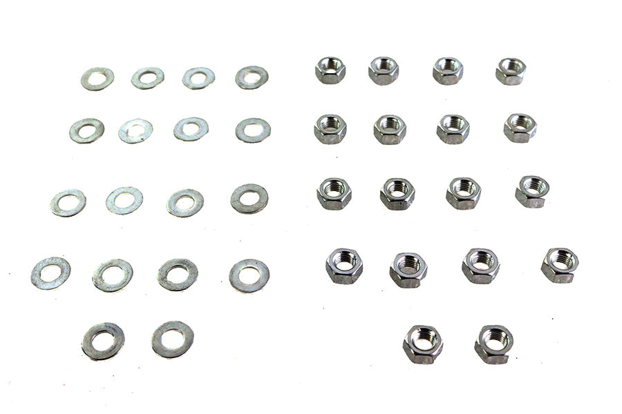 HARLEY Cadmium Rocker Box Hex Nuts Fits 1966-1984 FL,   1971-1984 FX,   1982-1983 FXR,   1979-1983 F