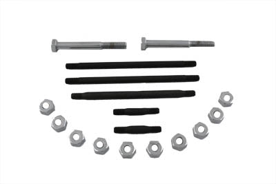 HARLEY Engine Case Bolt Kit Chrome Fits 1937-1952 WL,   1937-1973 G,