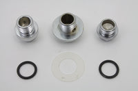 HARLEY Oil Pump Screen Relief Plug Set Chrome Fits 1970-1980 FL,   1971-1980 FX,
