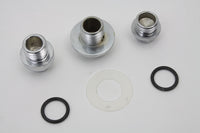 HARLEY Oil Pump Screen Relief Plug Set Chrome Fits 1970-1980 FL,   1971-1980 FX,