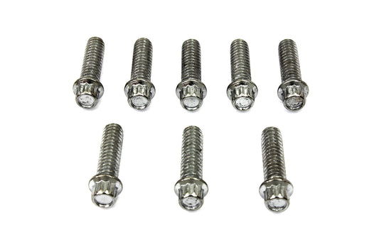 HARLEY Tappet Block Screw Kit Chrome Fits 1976-1984 FL,   1976-1984 FX,   1979-1998 FLT,   1979-1998