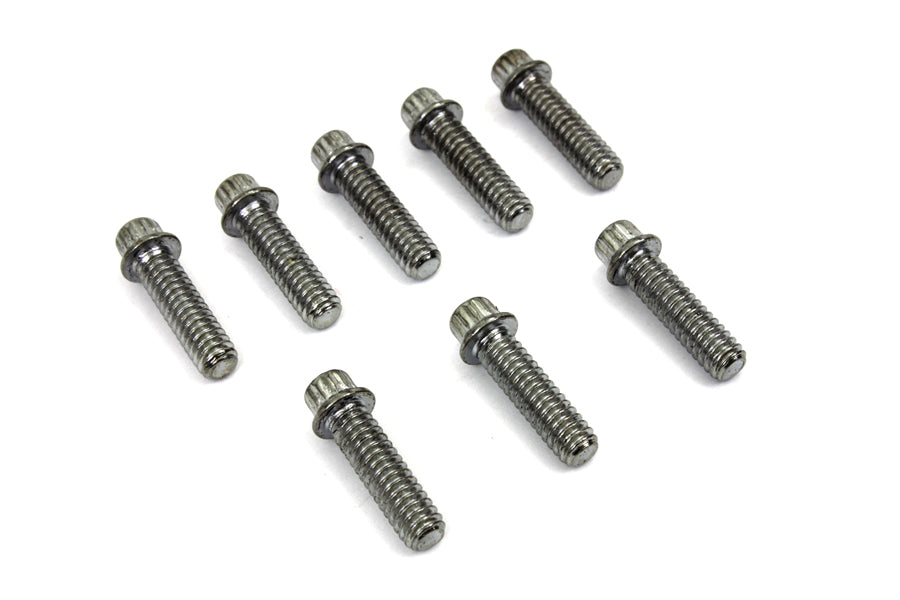 HARLEY Tappet Block Screw Kit Chrome Fits 1976-1984 FL,   1976-1984 FX,   1979-1998 FLT,   1979-1998