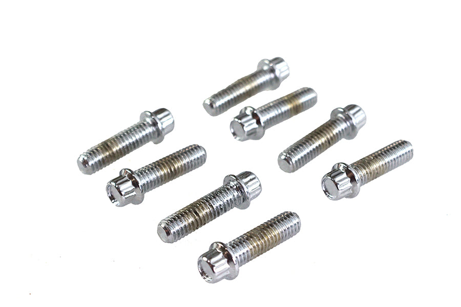 HARLEY Tappet Block Screw Kit 1/4 inch X 24 Thread Chrome Fits 0-  Special, application for using la