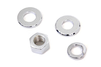 HARLEY Chrome Rear Axle Nut Kit Fits 1973-1984 FX,   1973-1984 FL,   1984-UP FXST,   1986-UP FLST,