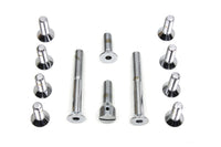 HARLEY Transmission Top Cover Screw Kit Chrome Fits 1965-1978 FL,   1971-1978 FX,